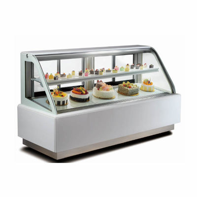 El plano deja de lado el refrigerador comercial de la exhibición de la panadería de los equipos el 1.8m de la panadería 900W
