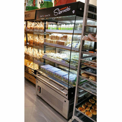 Refrigerador de la exhibición de la panadería de Front Full Opened R134a los 4ft