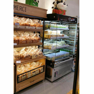Refrigerador de la exhibición de la panadería de Front Full Opened R134a los 4ft