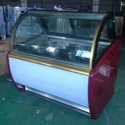 1200*1130*1350m m refrigerador de la exhibición del helado del CE de 12 cacerolas