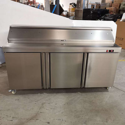 Fan que refresca el refrigerador de la exhibición del bufete de ensaladas 350L para el restaurante