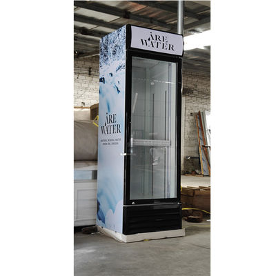 Fan que refresca el refrigerador de cristal comercial de la exhibición del colmado de los refrigeradores 360L de la puerta