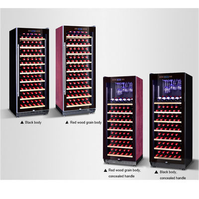 refrigerador azul de la bodega de 110 botellas LED