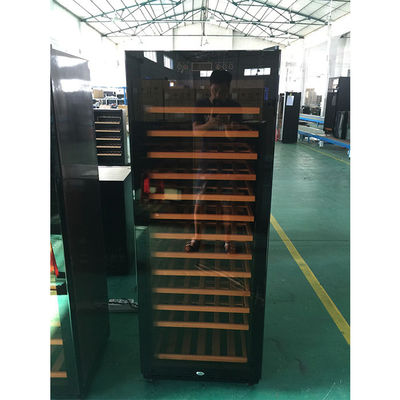 refrigerador azul de la bodega de 110 botellas LED