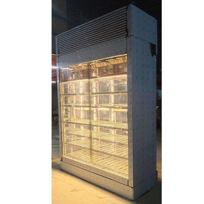 refrigerador vertical de la exhibición del vino del ODM de la puerta de oscilación