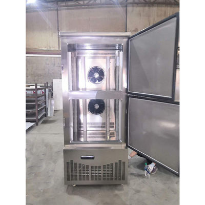 Congelador de refrigerador de acero inoxidable comercial ventilado 14 bandejas