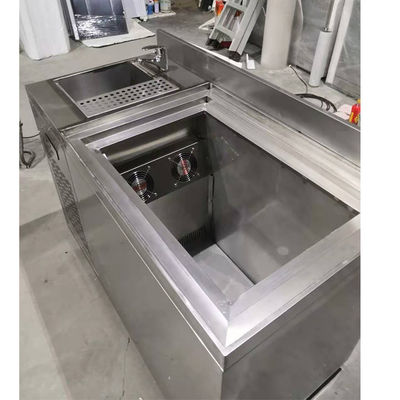 refrigerador del 1.5m los 5ft SS Undercounter con la puerta deslizante