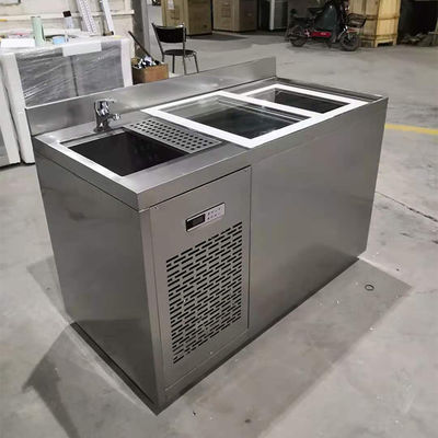 refrigerador del 1.5m los 5ft SS Undercounter con la puerta deslizante