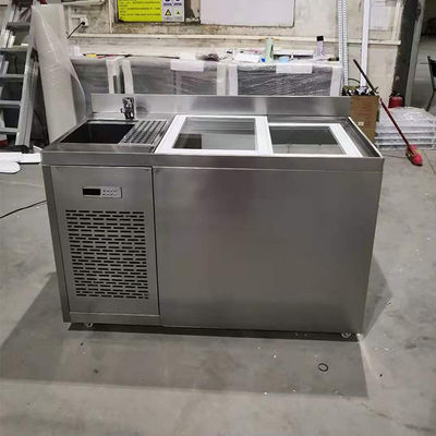 refrigerador del 1.5m los 5ft SS Undercounter con la puerta deslizante
