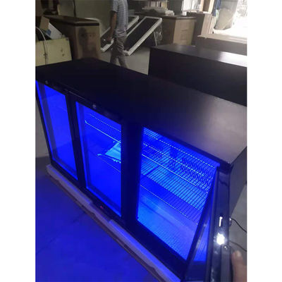 Refrigerador de la barra de R134a 330L Undercounter con color negro de 3 puertas