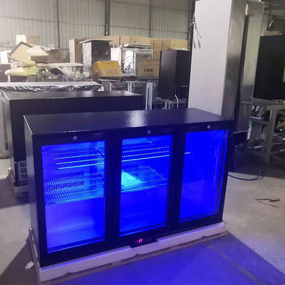 Refrigerador de la barra de R134a 330L Undercounter con color negro de 3 puertas