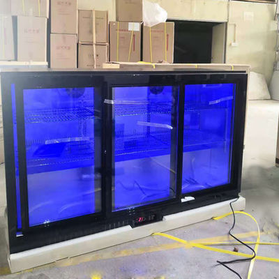 3 puerta 330L debajo del refrigerador contrario de la barra con la luz azul