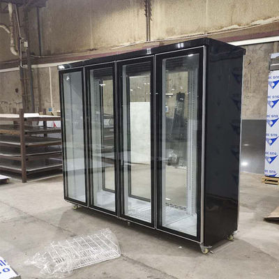 alcance 2500L en el refrigerador de cristal de la puerta del refrigerador 4 para el colmado
