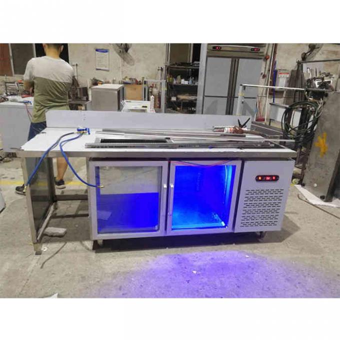 congelador de refrigerador de acero inoxidable comercial de 450L 60Hz 1