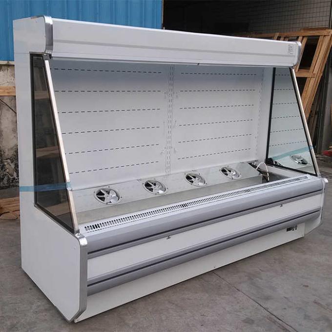 Refrigerador abierto comercial de la exhibición del CE 1850W para la verdura 0