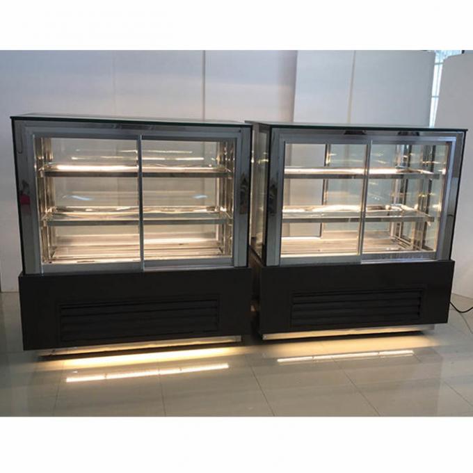 1500*730*1250m m LED que enciende el refrigerador de la exhibición de la panadería de Secop 0