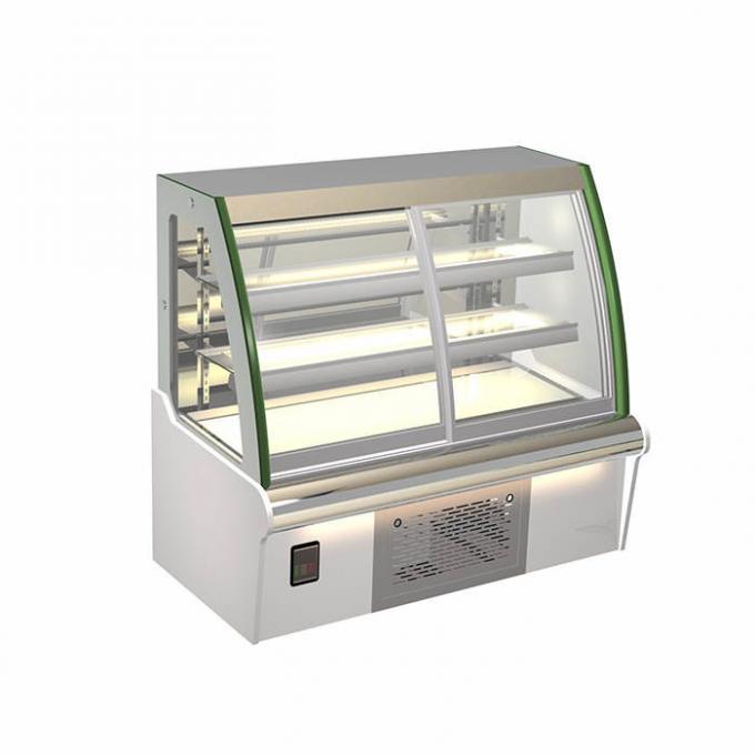 Refrigerador de la exhibición de la panadería de Front Sliding Door R134a los 4ft 0