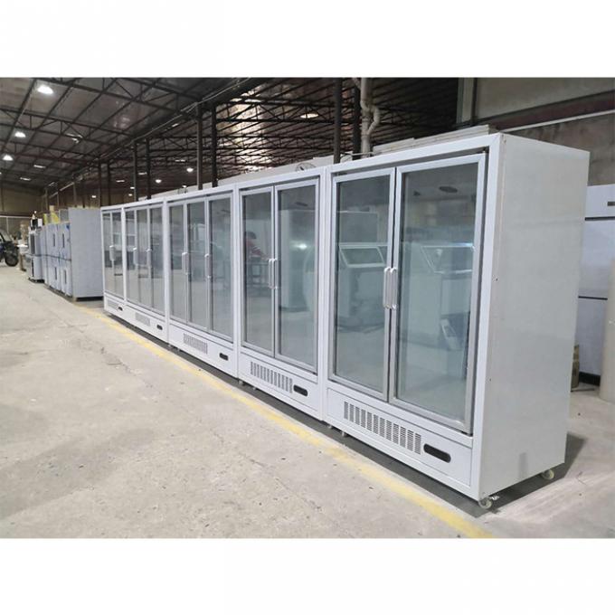 refrigerador de cristal comercial de la exhibición de los refrigeradores 110V 60Hz de la puerta de 1880*720*2000m m 0