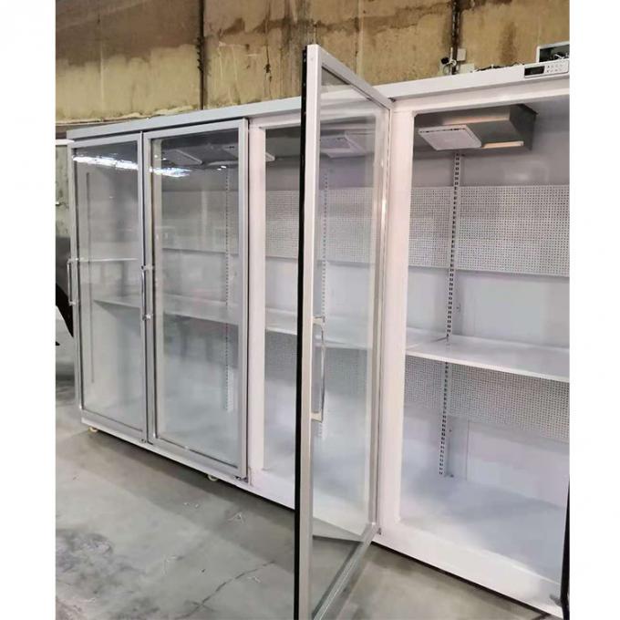 Refrigerador vertical de la bebida de la puerta de cristal comercial de la barra 2500L 4 0