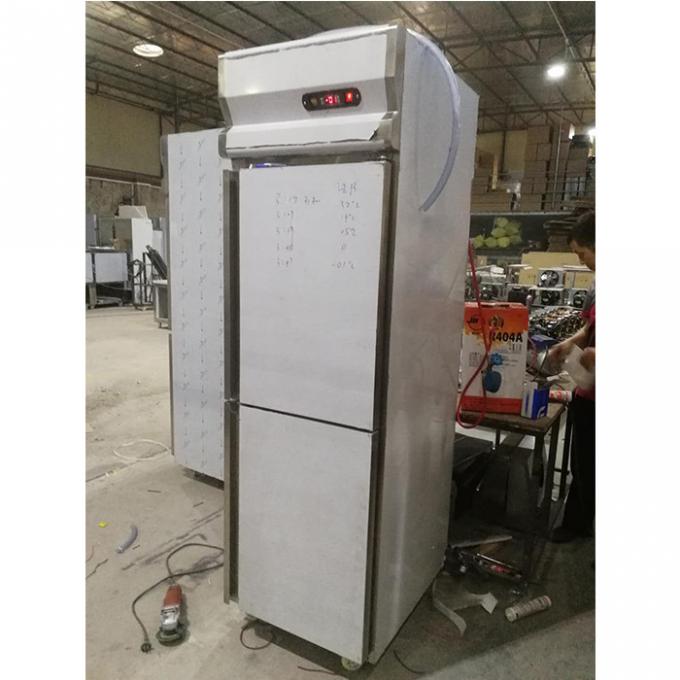 congelador de refrigerador de acero inoxidable comercial de 220V 500L 2