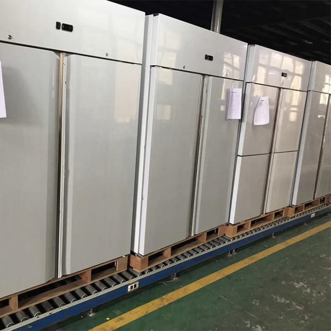 Congelador de refrigerador de acero inoxidable comercial de R404A 450W 2