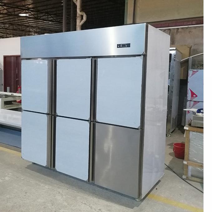 congelador de refrigerador de acero inoxidable comercial 650W para la cocina 0