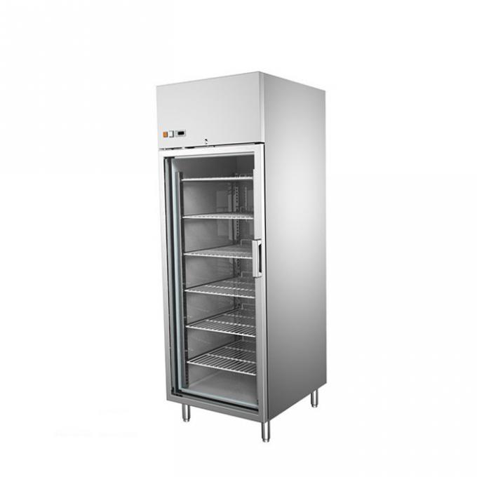 congelador de refrigerador de acero inoxidable comercial de 500L 260W 1