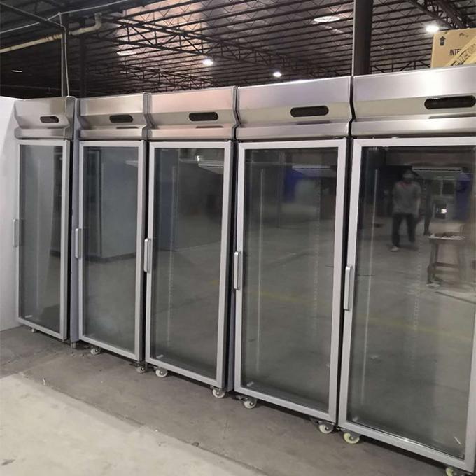 congelador de refrigerador de acero inoxidable comercial de 500L 260W 0